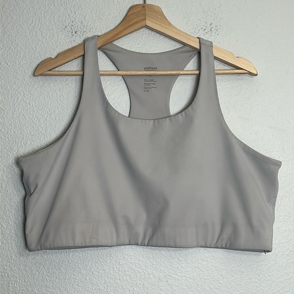 girlfriend collective Other - Girlfriend Collective Grey Racerback Sports Bra Womens Plus Size 4XL